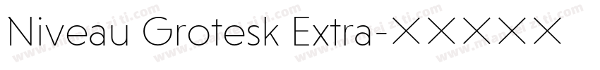 Niveau Grotesk Extra字体转换